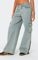 Edikted Andi Low Rise Cargo Jeans