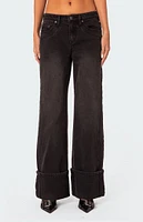 Vesper Cuffed Low Rise Jeans