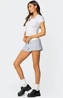 Edikted Isolde Scrunch Waist Sweat Shorts