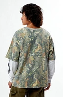 Pacsun Camo LA Division 80 Layered Long Sleeve T-Shirt