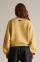 Fear of God Essentials Women's Amber Fleece Cropped Crew Neck Sweatshirt