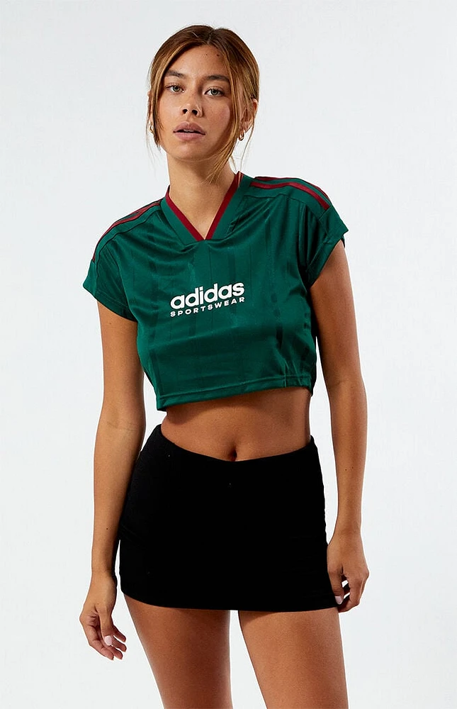 adidas Tiro Cut 3-Stripes Cropped Jersey