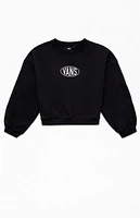 Vans Kids Name Drop Loose Crew Neck Sweatshirt