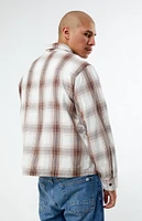 PacSun Washed Cropped Flannel Shirt