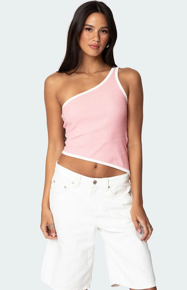 Edikted Asymmetric Contrast Top