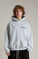 Fear of God Essentials Light Heather Grey Fleece Hoodie