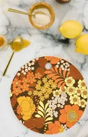 Orange Round Cutting Board