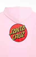 Santa Cruz Pink Classic Dot Zip Up Hoodie