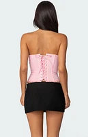 Edikted Deirdre Mesh Lace Up Corset