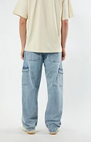 PacSun Light Indigo Baggy Cargo Jeans