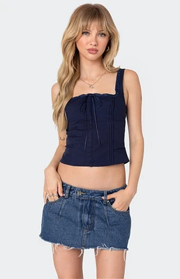 Edikted Square Neck Poplin Corset