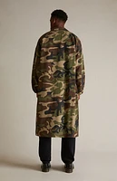Fear of God Essentials Woodland Camo Nylon Trench Jacket