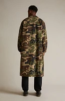 Fear of God Essentials Woodland Camo Nylon Trench Jacket