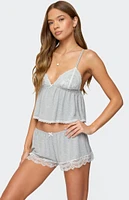 Edikted Diara Lacey Babydoll Tank Top