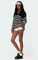 Edikted Oversized Quarter Zip Sweater