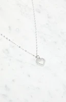 John Galt Rhinestone Heart Necklace