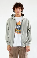 PacSun Vintage Washed Full Zip Hoodie