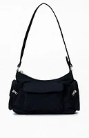 John Galt Black Shoulder Bag