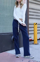 John Galt Silver Basic Long Sleeve Top