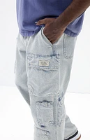 PacSun Light Indigo Baggy Cargo Jeans