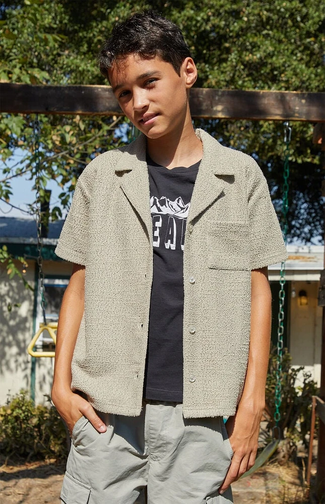 PacSun Kids Boucle Camp Shirt