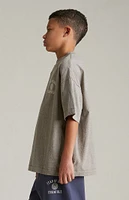 Fear of God Essentials Kids Heather Grey University Crew Neck T-Shirt