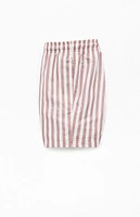 PacSun Caribou Striped 4.5" Swim Trunks