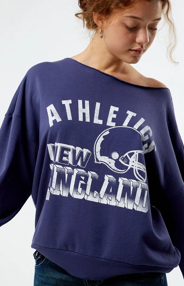 PS / LA Athletics New England off-The-Shoulder Sweatshirt