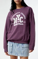 Golden Hour NYC University Basketball Champs Crew Neck