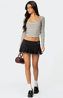 Edikted Gabriela Pleated Mini Skort