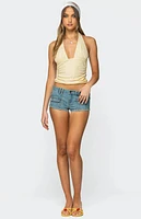 Edikted Halliday Eyelet Halter Top