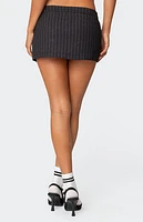 Edikted Tiffany Pinstripe Mini Skort