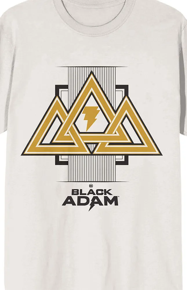 Black Adam Gold Triangles T-Shirt