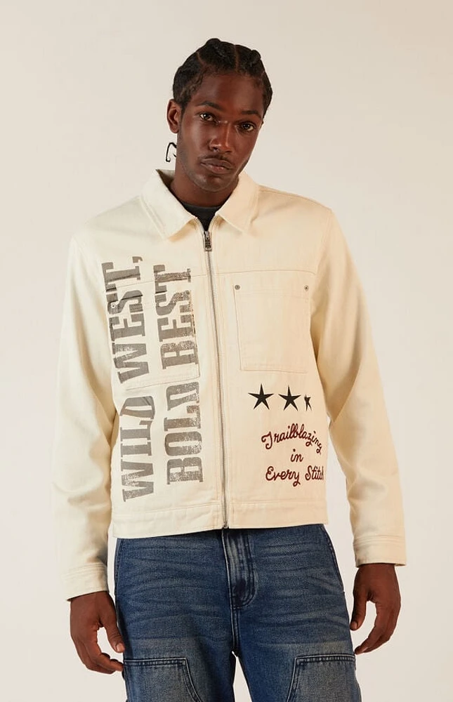 Pacsun Bone California Cowboy Gas Jacket