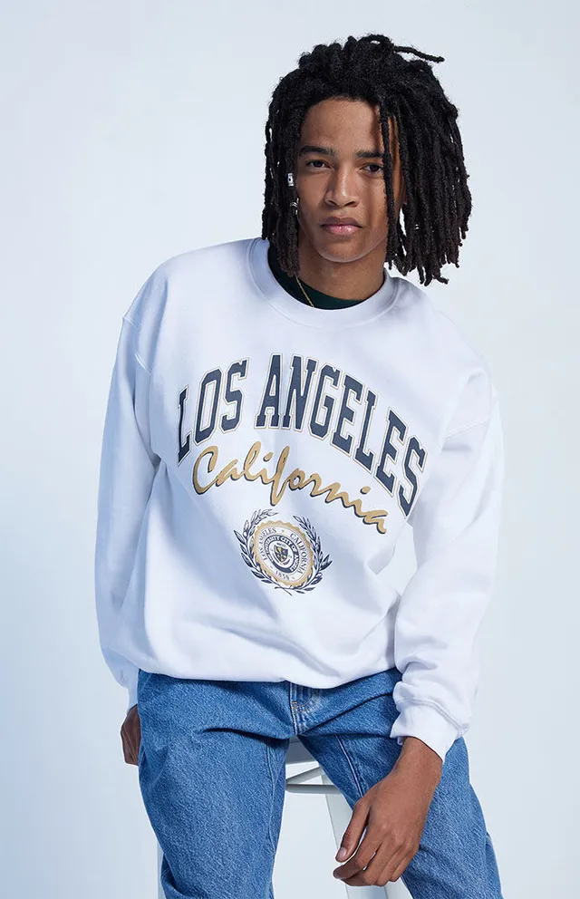 Pacsun Men's Los Angeles Embroidery Crew Neck Sweatshirt