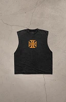 West Coast Choppers Overspray Logo Cutoff Muscle T-Shirt