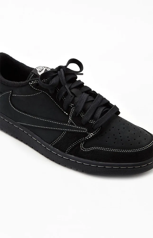 Air Jordan x Travis Scott 1 Low Black Phantom Shoes