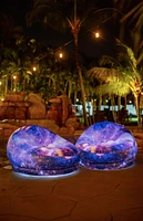 PoolCandy Inflatable Galaxy Deep Space Illuminated LED Pool Tube