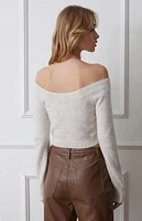 LA Hearts Poppy Off-The-Shoulder Sweater