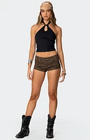 Edikted Alizee Belt Detail Halter Top