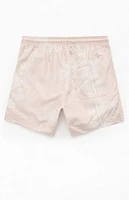 Pacsun Tan Blotch Bandana Eco 4.5" Swim Trunks