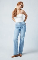 PacSun Eco Stretch Light Indigo High Waisted Bootcut Jeans