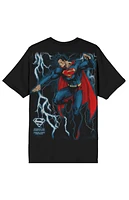 Superman Lightning Oversized Graphic T-Shirt