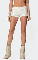Edikted Dinah Denim Micro Shorts
