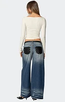 Edikted Nikola Ribbed Boat Neck Top
