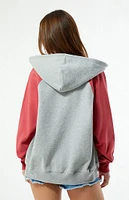 PacSun Colorblock Raglan Zip Up Hoodie