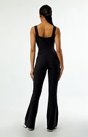 FABLETICS Active HeatherFlex Kick Flare Jumpsuit