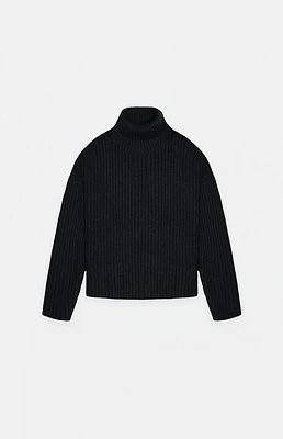 Fear of God Essentials Jet Black Turtleneck Sweater