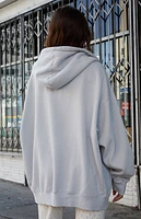 John Galt Light Blue Christy Full Zip Hoodie