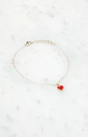 John Galt Red Heart Bracelet